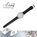 Destino joyería cristal de reloj de cuero Swarovski Glamour